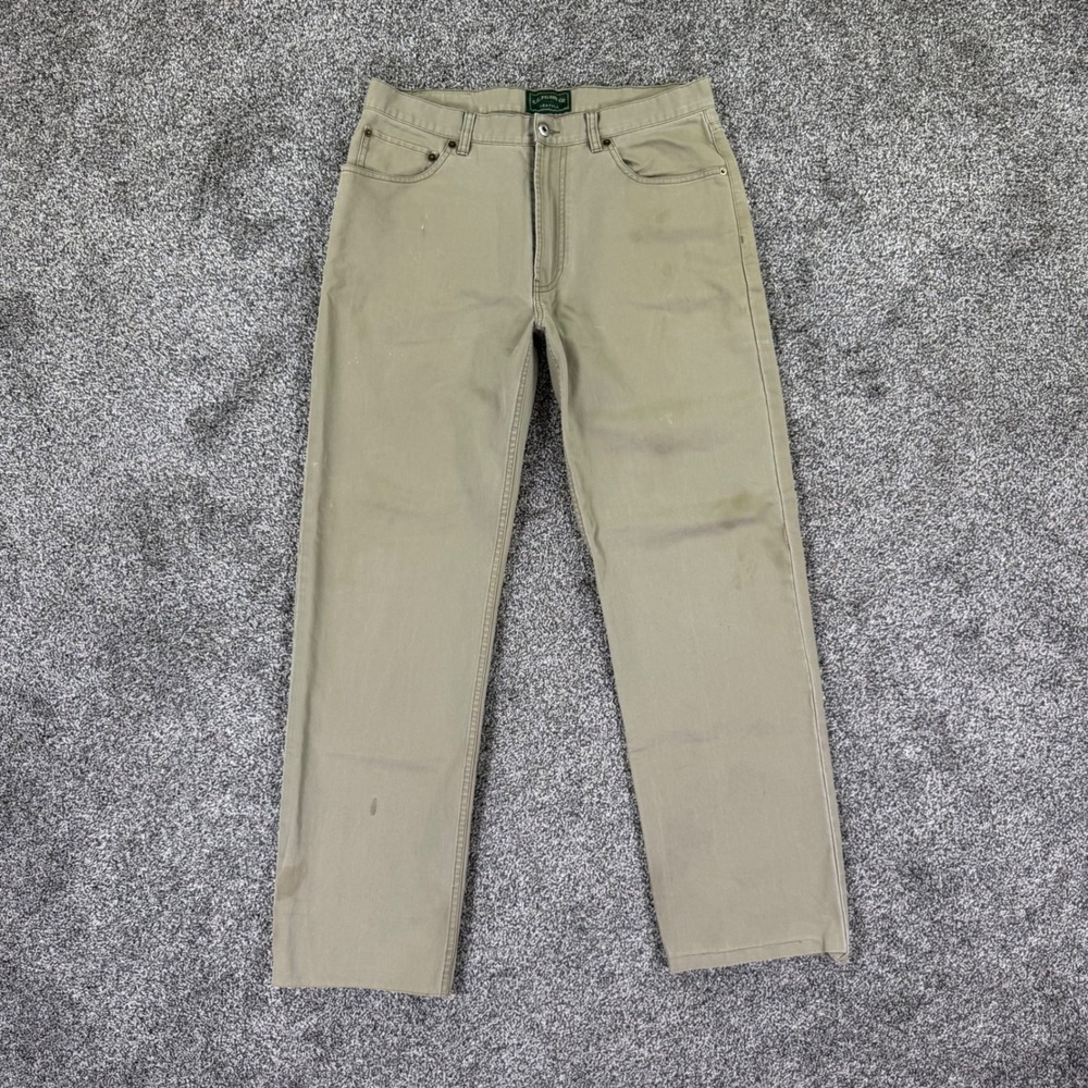 CC Filson 5 Pocket Canvas Jean Mens Sage Green Straight Leg Pant Fits 32x30 READ